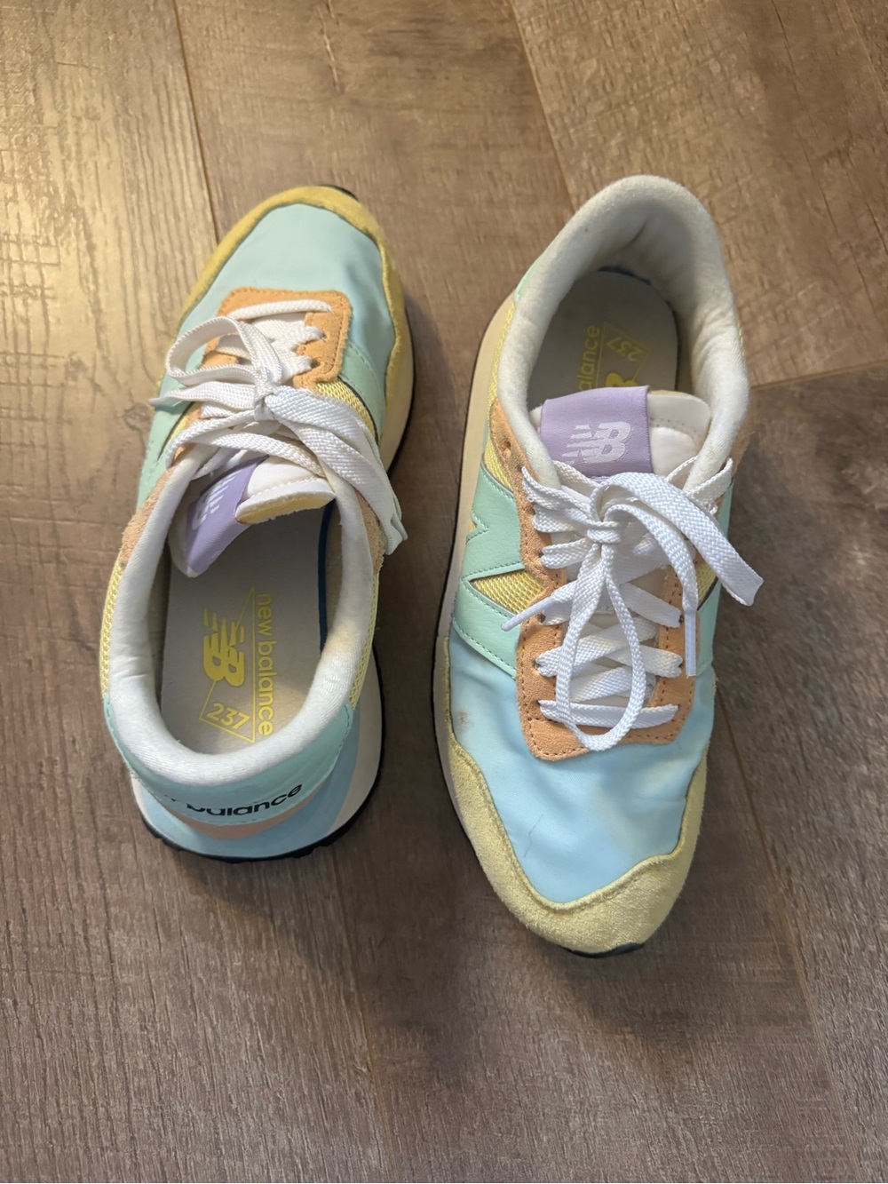 New Balance Women's Pastel Mint & Lavender Lace-Up Sneakers